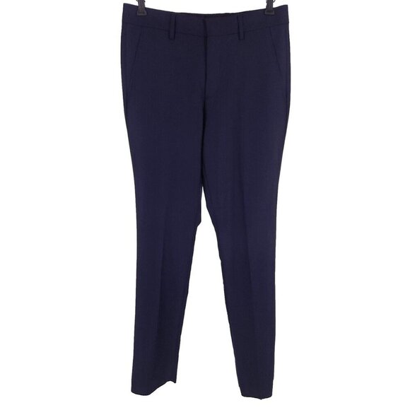 Burberry London Wool Pants Size 50 US M Mens Navy Trousers - Picture 1 of 14